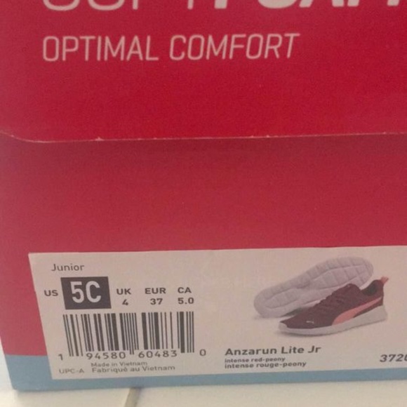 BRAND NEW youth girl puma anzarun lite running shoes size 5Y - Picture 8 of 8